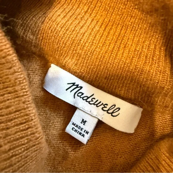 Madewell Ashbury Colorblock Mock Neck Sweater - Picture 5 of 9